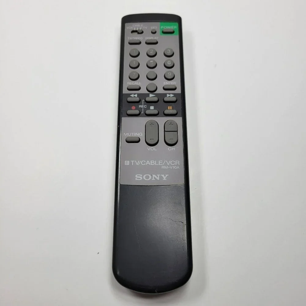 Genuine SONY RM-V10A TV/Cable/VCR Remote Control Tested Original OEM